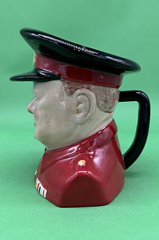 Winston Churchill character jug version 1 red - Carlton Ware 1990