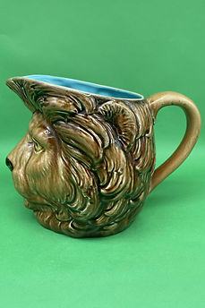 Lion character jug - Sarreguemines circa 1910