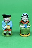 Darby & Joan salt and pepper shakers - William Kent circa 1920