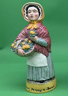 Flower Seller toby jug - Franklin Porcelain 1980