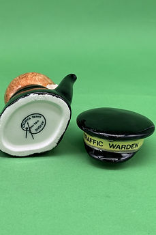 Traffic Warden teapot - Artone Pottery circa 1980