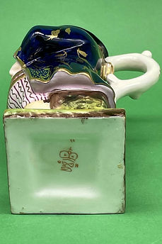 Snufftaker toby jug blue jacket - Derby circa 1890
