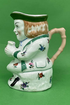Cross-legged Toby jug - Rouen circa 1900