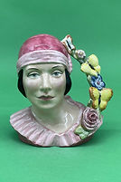 Art Decco Girl character jug butterfly handle - Kevin Francis Ceramics 1994