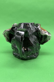 Saint Bernard character jug water black - Royal Bayreuth circa 1920