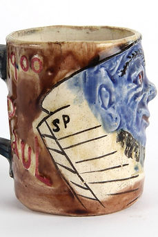 Paul Kruger character jug small - Vulliamy Pottery 1900