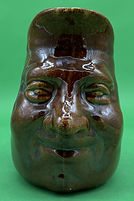 Jolly Fellow character jug brown - Bendigo Pottery circa 1970