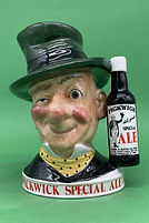 Aly Sloper character jug Pickwick ale - John Humphreys Pottery circa 1990