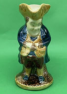 Snufftaker toby jug medium blue jacket - Staffordshire circa 1890