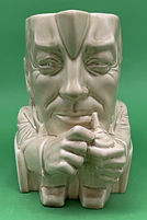 Stanley Baldwin toby jug white - Ashtead 1926