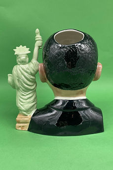 Barack Obama Nobel Peace Prize 2009 character jug - Bairstow Manor Pottery 2009