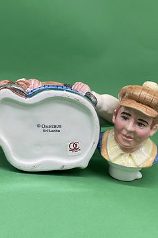 Golfer teapot - Fitz and Floyd 1993