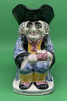 Ordinary Toby jug large light blue - Brannam circa 1910