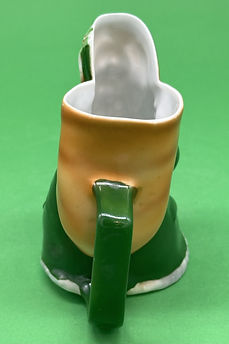 Santa Claus toby jug creamer green - Royal Bayreuth circa 1920