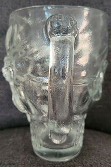 Skull Treasure Island character jug glass - Luminarc USA circa 2010