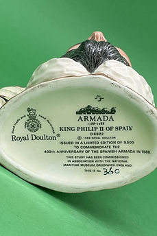 King Philip II of Spain character jug - Royal Doulton 1988