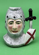 Knight character jug - Artone Pottery circa 1980
