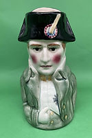 Napoleon Bonaparte character jug majolica - Desvres circa 1890