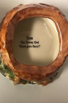 Tom The Tawny Owl face pot - Kevin Francis circa 2002