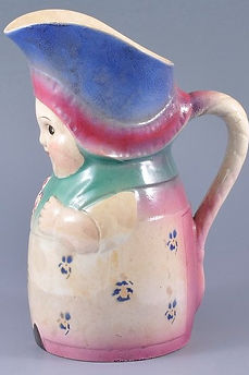 Dutch Girl toby jug white - Kuznetsov Factory circa 1920