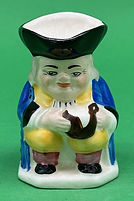 Ordinary Toby jug small blue - Keele Street Pottery circa 1950