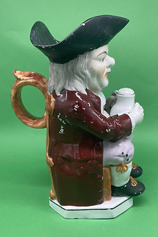 Ordinary Toby jug - porcelain body circa 1850