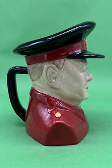 Winston Churchill character jug version 1 red - Carlton Ware 1990