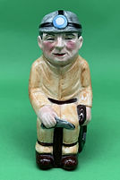Coal Miner toby jug - Artone Pottery circa 1980