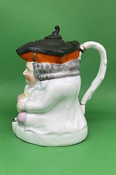 Squat Toby jug white jacket - England circa 1890