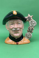 Chelsea Pensioner character jug yellow - Royal Doulton 1989