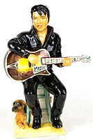 Elvis Presley toby jug prototype black - Kevin Francis Ceramics 1993