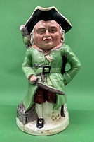 Long John Silver toby jug musical green - Shaw & Sons circa 1960