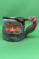 Neptune character jug - Longton New Art Pottery circa 1955