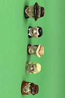 Film Star thimbles - Artone Pottery circa 1980