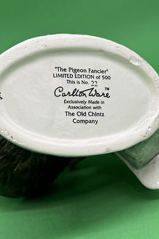 The Pigeon Fancier character jug - Carlton Ware 1985