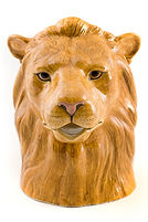 Lion large character jug - Quail Ceramics circa 2020