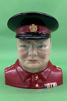 Winston Churchill character jug version 1 red - Carlton Ware 1990