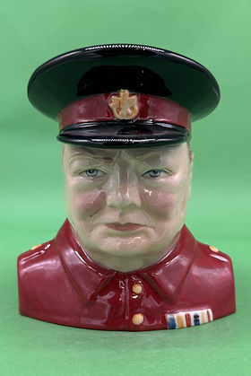 Winston Churchill character jug version 1 red - Carlton Ware 1990