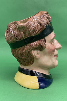 The Juggler character jug brown D6835 trial colorway - Royal Doulton 1989