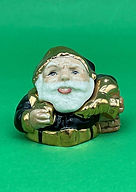 Santa face pot version 3 black - Kevin Francis 2003