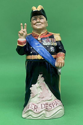 Naval Churchill toby jug blue uniform - Kevin Francis Ceramics 1992