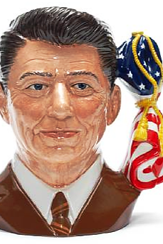 Ronald Reagan character jug - Royal Doulton 1984