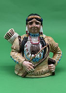 Indian Brave teapot - Fitz and Floyd 1983