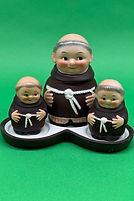 Friar Tuck condiment set - Goebel circa 1970