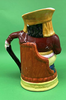 Falstaff toby jug - Staffordshire red jacket