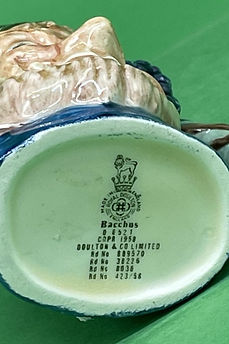 Bacchus character jug miniature colorway - Royal Doulton circa 1960
