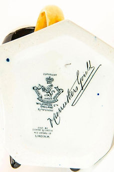 Admiral John Jellicoe toby jug blue and white - A. J. Wilkinson 1915