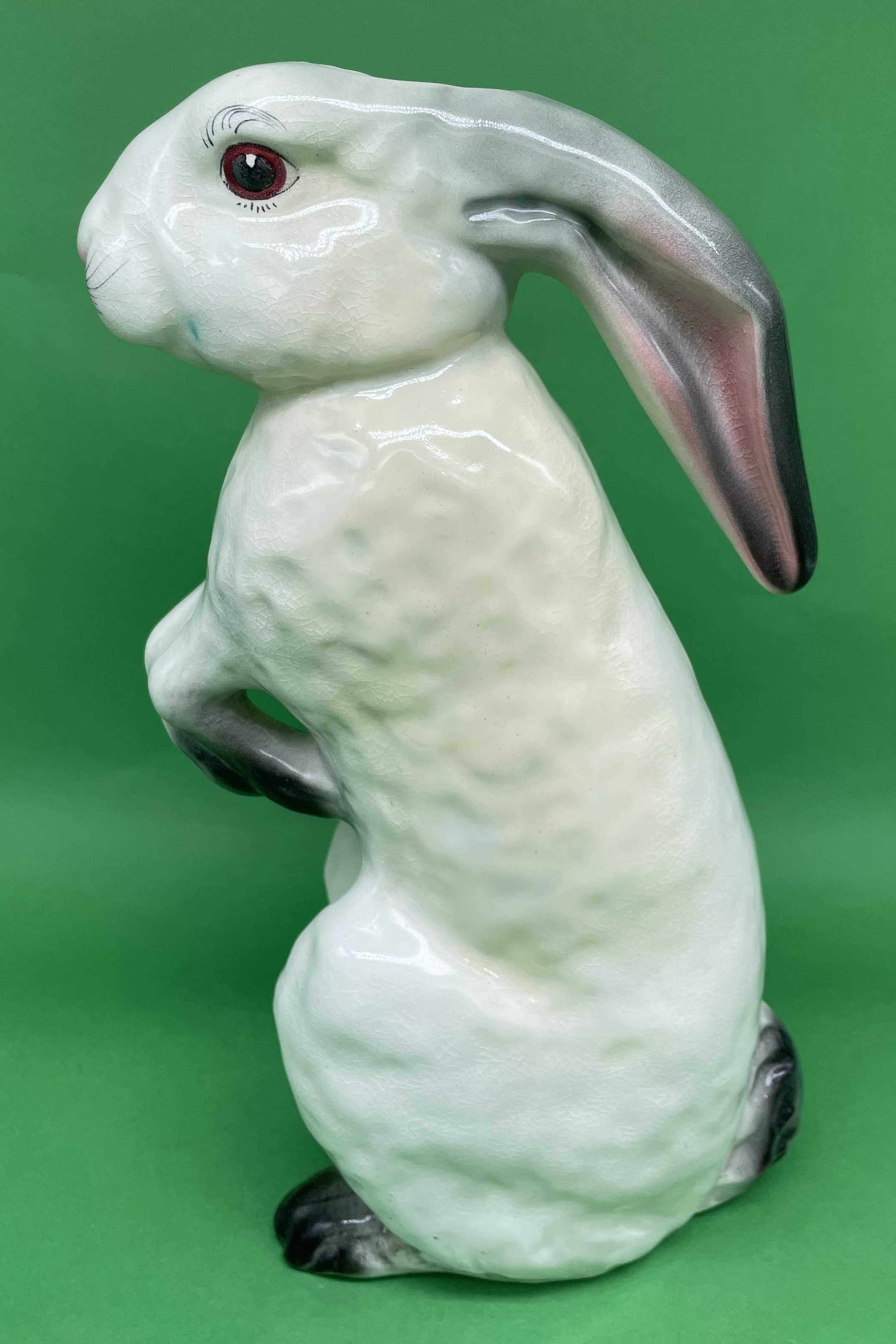 Rabbit toby jug majolica - Saint-Clement circa 1905