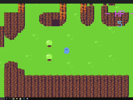 Adventure RPG Update 9.04.2020: Enemy Attacks, Health meter, & A "Game Over"!