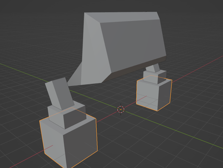 Blender Update 6.3.2022- Mirroring, And a Revised Body for the Monster